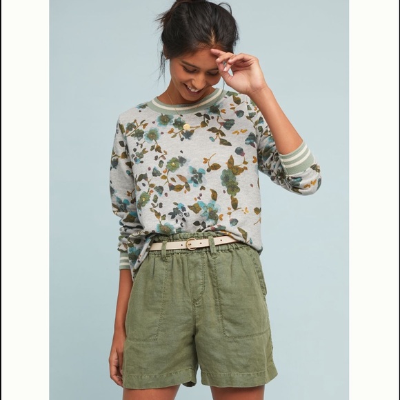 Anthropologie Tops - Anthropologie Sporty Trimmed Sweatshirt